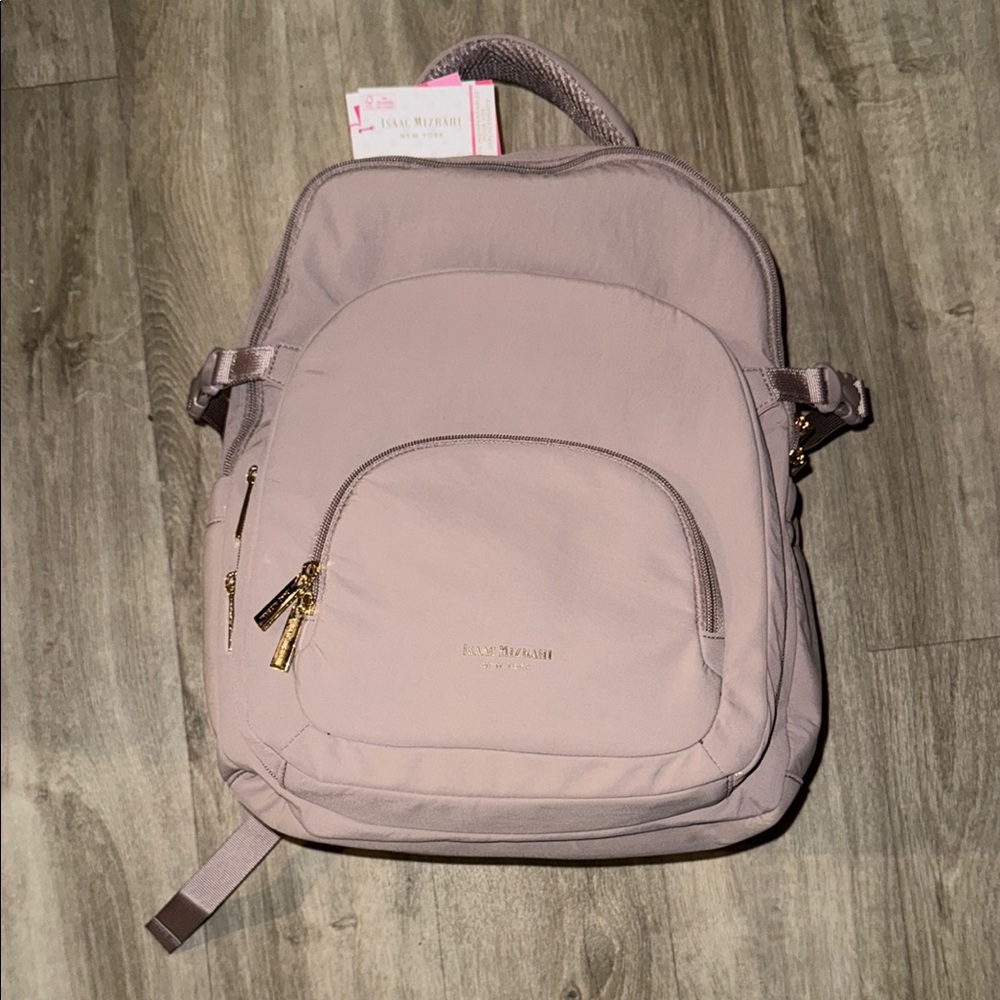 Isaac Mizrahi Pink Backpack Compact Design